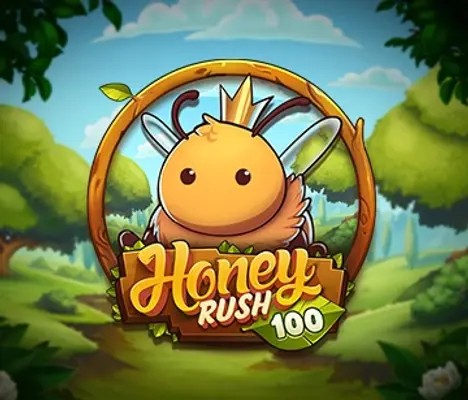 Honey Rush 100 online game logo by Play’n GO on fairspin-pt.pt